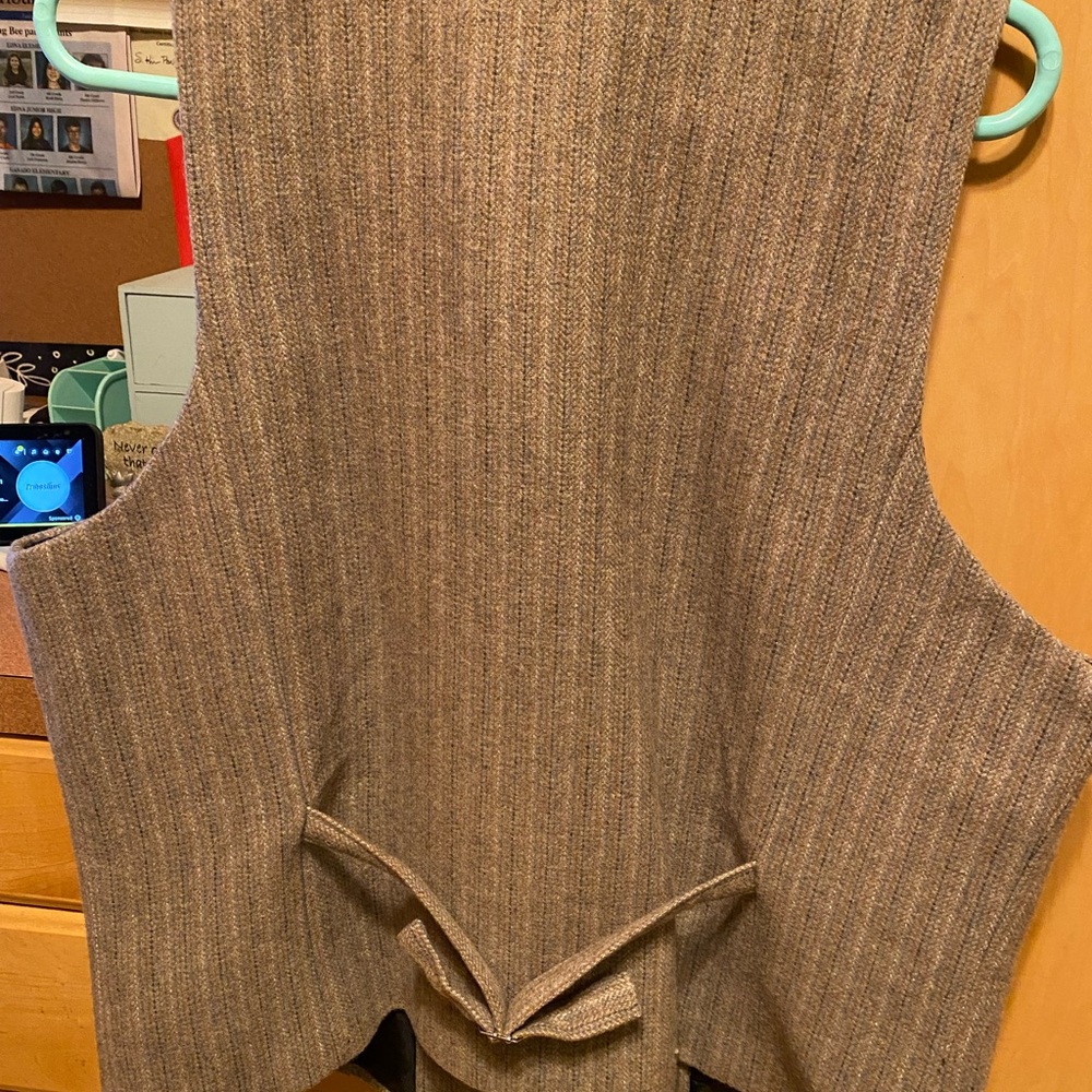 Vaboom Men's Brown Tweed Vest xl